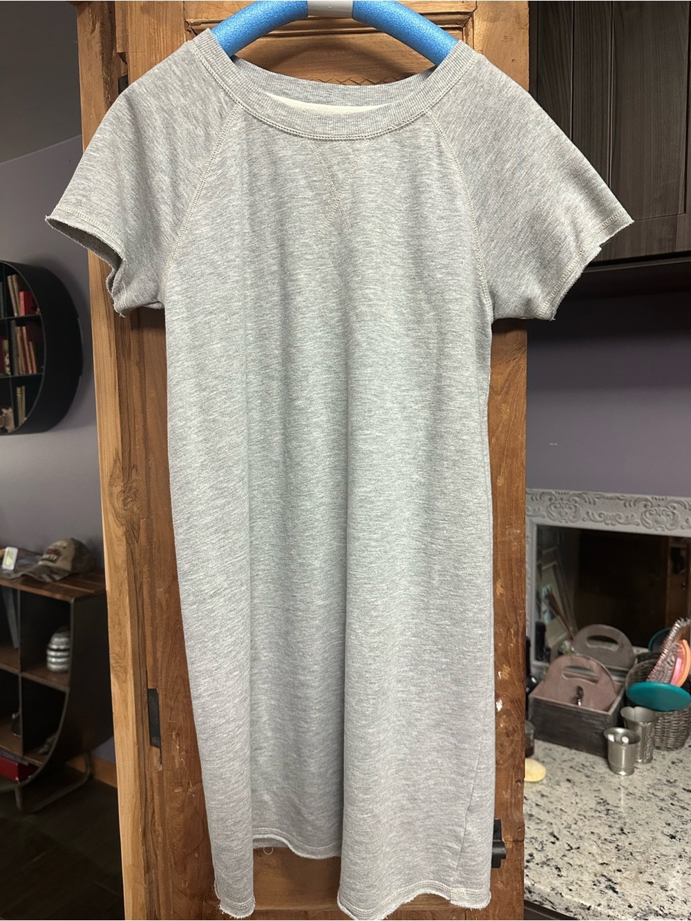 Grey t shirt sweatshirt dress M True Craft short sleeve super soft knee length